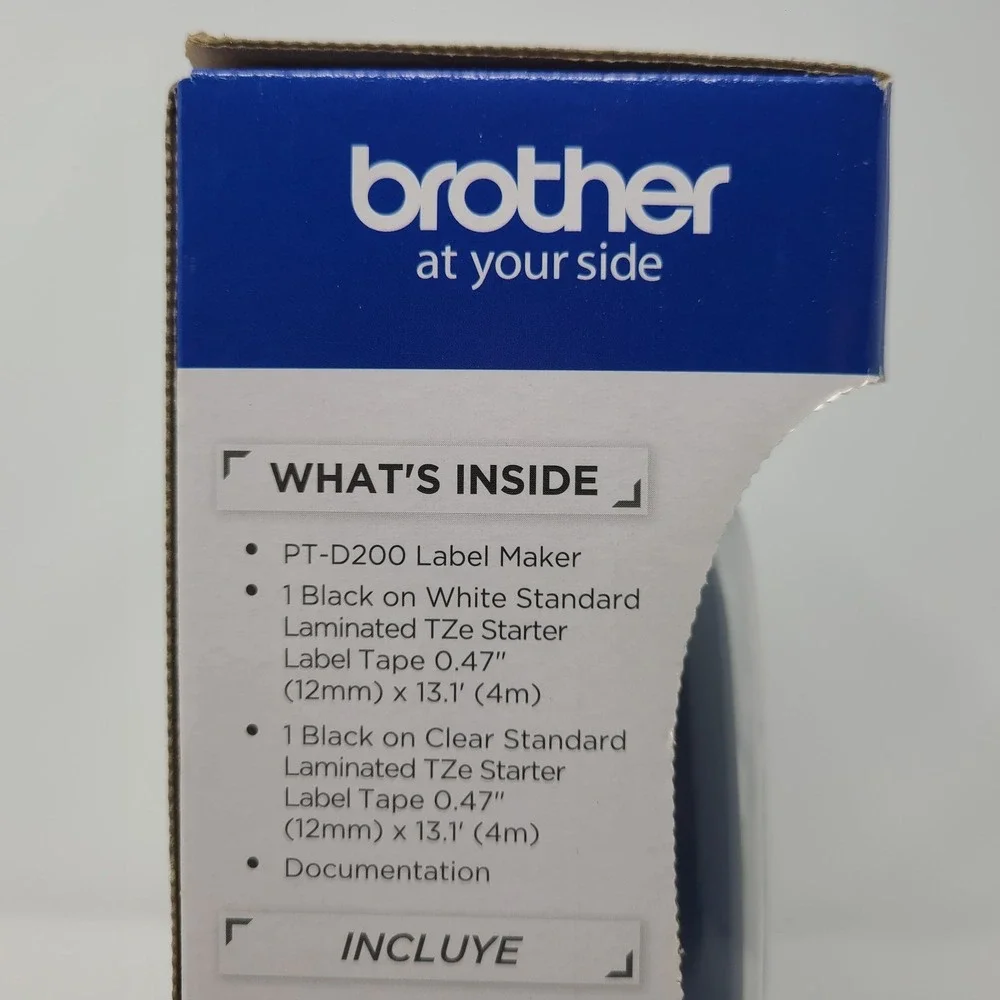 Brother P-Touch PT-D200G Label Maker with Tape Home Office Labeling - Easy Use